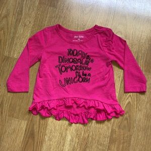 Toddler girls long sleeve top.  Okie Dokie Brand.